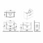 Image of VitrA: Root Flat Wall-hung Vanity Unit with Two Drawers & Basin (800mm)