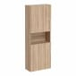 Image of VitrA: Root Flat Wall-hung Tall Cabinet Unit in Natural Finish (550mm)