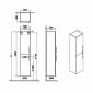 Image of VitrA: Root Flat Wall-hung Tall Cabinet Unit 400mm