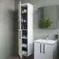 Image of VitrA: Root Flat Wall-hung Tall Cabinet Unit 400mm