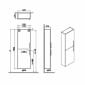 Image of VitrA: Root Flat Wall-hung Tall Cabinet Unit with Doors in Natural Finish (550mm)