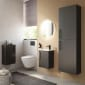 Image of VitrA: Root Flat Wall-hung Tall Cabinet Unit with Doors 550mm