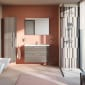 Image of VitrA: Root Flat Wall-hung Tall Cabinet Unit in Natural Finish (400mm)