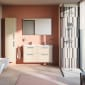Image of VitrA: Root Flat Wall-hung Tall Cabinet Unit in Natural Finish (400mm)