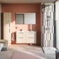 Image of VitrA: Root Flat Wall-hung Tall Cabinet Unit in Natural Finish (400mm)