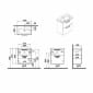 Image of VitrA: Root Flat Wall-hung Vanity Unit with Two Drawers & Basin (60cm)