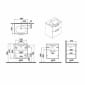 Image of VitrA: Root Flat Wall-hung Vanity Unit with Two Drawers and Basin (60cm)