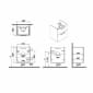 Image of VitrA: Root Flat Wall-hung Compact Vanity Unit with Two Drawers & Basin (60cm)