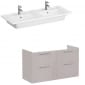 Image of VitrA: Root Flat Wall-hung Vanity Unit with Four Drawers and Basin (1200mm)