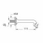 Image of VitrA: Classic Wall-mounted Bath Spout