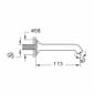 Image of VitrA: Classic Wall-mounted Bath Spout