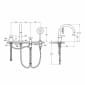 Image of VitrA: Origin Classic Deck-mounted Bath Shower Mixer Tap with Hand Shower