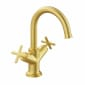 Image of VitrA: Origin Classic Deck-mounted Basin Mixer Tap with Two Cross Handles