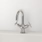 Image of VitrA: Origin Classic Deck-mounted Basin Mixer Tap with Two Cross Handles