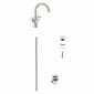 Image of VitrA: Origin Classic Deck-mounted Basin Mixer Tap with Two Cross Handles