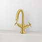 Image of VitrA: Origin Classic Deck-mounted Basin Mixer Tap with Two Cross Handles