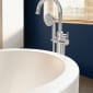 Image of VitrA: Origin Classic Floor-mounted Bath Mixer Tap with Hand Shower