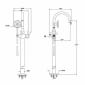 Image of VitrA: Origin Classic Floor-mounted Bath Mixer Tap with Hand Shower
