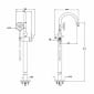 Image of VitrA: Origin Classic Floor-mounted Bath Mixer Tap with Hand Shower