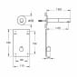 Image of VitrA: Origin Wall-mounted Touch-free Basin Mixer Tap (Soft Copper, 145mm)