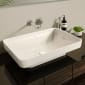 Image of VitrA: Origin Wall-mounted Basin Mixer Tap with Lever Handle