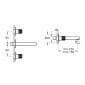 Image of VitrA: Origin Wall-mounted Basin Mixer Tap with Two Handles