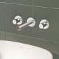 Image of VitrA: Origin Wall-mounted Basin Mixer Tap with Two Handles