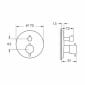 Image of VitrA: Origin Thermostatic Shower Valve