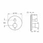 Image of VitrA: Origin Thermostatic Shower Valve