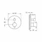Image of VitrA: Origin Thermostatic Shower Valve