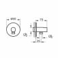 Image of VitrA: Origin Hand Shower Outlet With Handset Holder