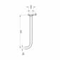 Image of VitrA: Origin Wall-mounted Shower Arm