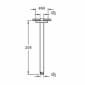 Image of VitrA: Origin Ceiling-mounted Long Shower Arm