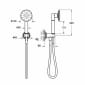 Image of VitrA: Origin Classic Wall-mounted Hand Shower