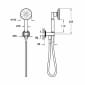Image of VitrA: Origin Classic Wall-mounted Hand Shower