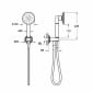 Image of VitrA: Origin Classic Wall-mounted Hand Shower