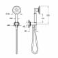 Image of VitrA: Origin Classic Wall-mounted Hand Shower