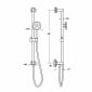 Image of VitrA: Origin Classic Slide Rail Shower Kit With Outlet Elbow