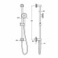 Image of VitrA: Origin Classic Slide Rail Shower Kit With Outlet Elbow