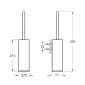 Image of VitrA: Origin Wall-mounted Toilet Brush & Holder