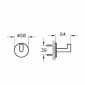 Image of VitrA: Origin Wall-mounted Bathrobe Hook