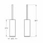 Image of VitrA: Origin Free-standing Toilet Brush & Holder