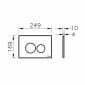 Image of VitrA: Origin Wall-mounted Flush Plate