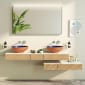 Image of VitrA: Origin Neolith Countertop with Two Siphon Holes (1500mm)