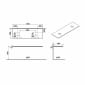 Image of VitrA: Origin Neolith Countertop with Two Siphon Holes (1500mm)