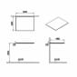 Image of VitrA: Origin Wooden Countertop for Side Unit (600mm)
