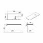Image of VitrA: Origin Wooden Countertop with Right Tap Hole (1200mm)