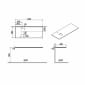 Image of VitrA: Origin Glass Countertop with One Tap Hole (1200mm)