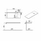 Image of VitrA: Origin Glass Countertop with One Right Tap Hole (1200mm)