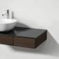 Image of VitrA: Origin Glass Countertop with Left Siphon Hole (900mm)